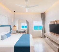 Двухместный номер c небольшим бассейном Beachfront (2 отдельные кровати) в GR Solaris Caribe Adults Only - All Inclusive