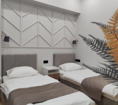Стандартный двухместный номер с двумя кроватями в Hotel agave