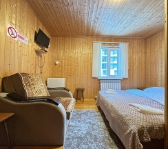 Двухместный номер с двуспальной или 2 односпальными кроватями в Лесная Сказка