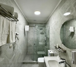 Двухместный люкс с красивым видом из окна двуспальная кровать в Karibi