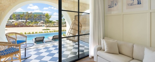 Двухместный полулюкс с видом на бассейн 2 отдельные кровати в Ocean El Faro Resort - All Inclusive
