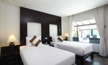 Двухместное бунгало Superior с видом на сад 2 отдельные кровати в Chaweng Cove Beach Resort
