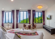 Двухместный люкс с видом на океан двуспальная кровать в Rossarin Sea View Patong