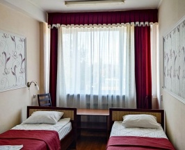 Кровать в 2-местном общем номере в Smart Hotel KDO Миасс