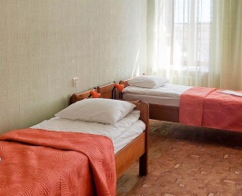 Кровать в 4-местном общем номере в Smart Hotel KDO Калуга