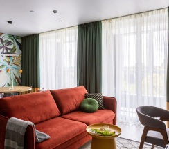 Апартаменты Superior с балконом и с видом на парк в Apartments Malina Baden Studio Color