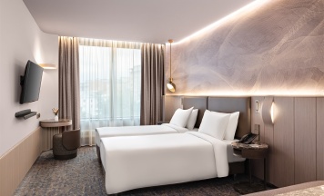 Делюкс с видом во двор с двумя раздельными кроватями в Cosmos Selection Moscow Arbat