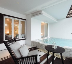 Двухместный люкс с красивым видом из окна двуспальная кровать в Veranda Resort & Villas Hua Hin - Cha Am