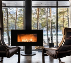 Апартаменты с камином в Алтика