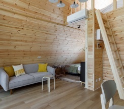А-фрейм с террасой (dogs friendly) в Orsha River Club
