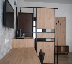 Двухместный номер с большой двуспальной кроватью СТАНДАРТ ПЛЮС в Морской