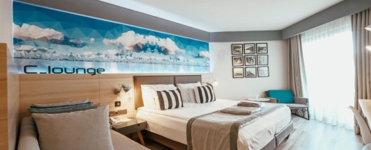 Двухместный номер Standard с видом на окрестности двуспальная кровать в Sunprime C-Lounge Hotel - Adults Only