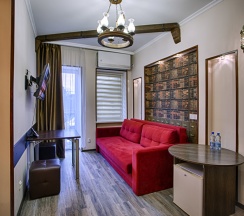 Двухместные апартаменты 12 с видом на парк двуспальная кровать в Exclusive Hotel&Apartments