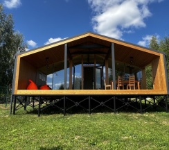 Коттедж Куско с панорамной баней для 6-ти гостей в Rodioncevo Eco Village