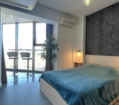 1-комнатные апартаменты студия Сочи, ул. Несебрская 14 в Deluxe apartments