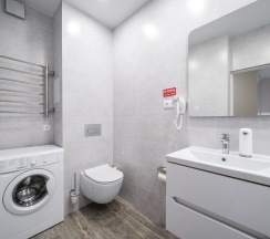 Двухместная студия Deluxe с балконом двуспальная кровать в Апартаменты Новая в Престижном ЖК Минск-Мир