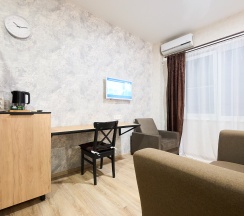 Двухместный номер КОМФОРТ с большой двуспальной кроватью или двумя односпальными кроватями в Морской