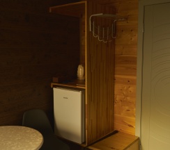 Барнхаус Wood с двуспальной кроватью в Kovcheg 51