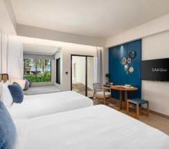 Двухместный номер с террасой с видом на океан 2 отдельные кровати в Отель SAii Laguna Phuket