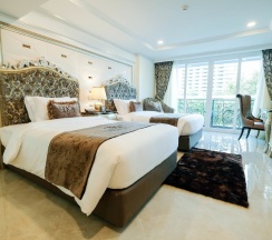 Двухместный номер Deluxe с видом на город 2 отдельные кровати в LK Emerald Beach