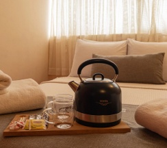 Двухместный номер Standard с частичным видом на море двуспальная кровать в Ночлег и завтрак (B&B) Tarihi Rum Konağı Antikhan