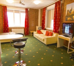 Полулюкс с двуспальной кроватью и диваном в Guest house Happy family
