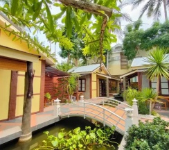 Двухместная вилла двуспальная кровать в Vartika Resovilla KuiBuri Beach Resort and Villas