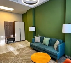 Сюит с видом на Гагру и море с балконом в Garden Resort