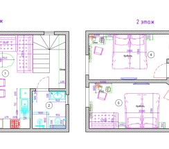 ШАЛЕ №1 (2-ЭТАЖА) 100 м² в Время гор