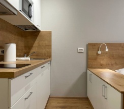 Апартаменты в ЖК "START"  (спальные места 2) (Метро Парнас, 15 минут пешком) в Rauktis apartments