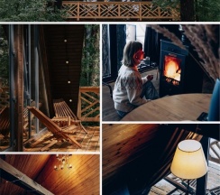 №7 | Большой A-Frame с двумя спальнями и камином (до 6 чел) в Etnica