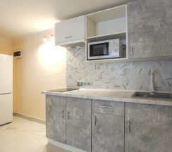 Двухместные апартаменты 2 с видом на внутреннюю территорию (во двор) двуспальная кровать в Exclusive Hotel&Apartments