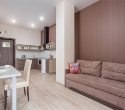 Апартаменты Делюкс с кроватью King-size и раскладным диваном в Tulip hotel apartments