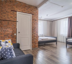 Номер стандарт семейный с 2 двуспальными кроватями в Hot Place Guest House