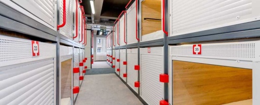 Двухместный Капсула двуспальная кровать в Hostel Kapsul