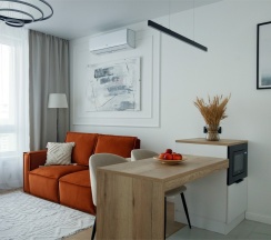 Voyage - премиум-апартаменты с отдельной спальней около м.Сокол (11 этаж) в Smart Lofts Moscow