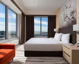 Люкс семейный с одной спальней с двуспальной кроватью (Queen size) и видом в DoubleTree by Hilton Moscow-Vnukovo Airport