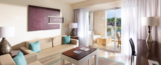 Двухместный люкс Nikte Master с видом на сад двуспальная кровать в Paradisus Playa del Carmen – Riviera Maya - All Inclusive