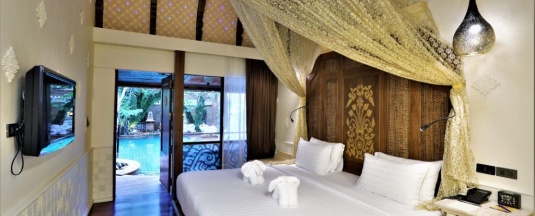 Двухместный номер Garden Deluxe двуспальная кровать в The Baray Villa by Sawasdee Village