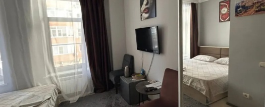 Двухместные апартаменты Comfort с видом на город (двуспальная кровать) в Дворянское гнездо