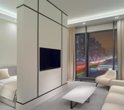 Двухместный люкс с видом на город двуспальная кровать в Neos Hotel