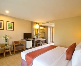 Двухместный номер Superior с видом на бассейн двуспальная кровать в Green Park Resort