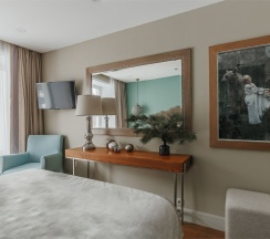 Стандарт с 1 двуспальной или 2 раздельными кроватями (2 этаж) в Vania rooms