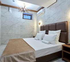 Двухместный номер Эконом-класса без окна Цокольный этаж двуспальная кровать в Астра де Роза