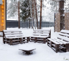 №10 BarnHouse 50m2 с кондиционером и закрытой территорией (оснащение дома см. Подробнее)) в Les holidays