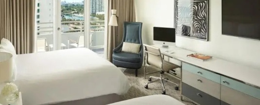 Двухместный номер Deluxe (2 отдельные кровати) в Fontainebleau Miami Beach