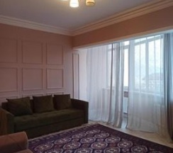 2-комнатные апартаменты люкс с 1 двуспальной кроватью и диваном с видом на море в Apart Ru Hotel