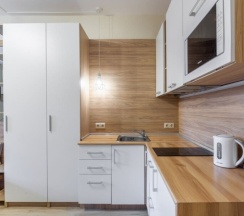 Студия Delux с балконом и кухней в Nv Hotel