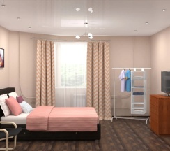 Двухместные апартаменты с балконом и с красивым видом из окна (двуспальная кровать) в Апартаменты Истоман 2+2 с видом на Лес