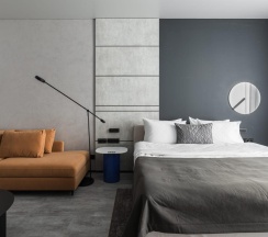Номер стандарт улучшенный с 1 двуспальной кроватью в Kravt Hotel Innopolis